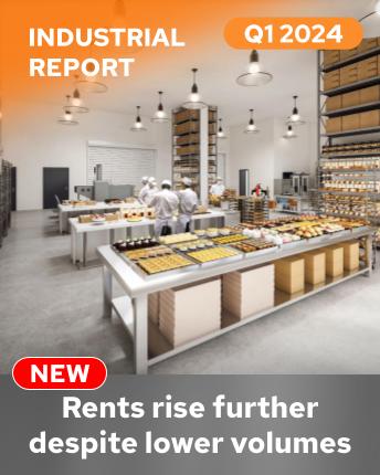 Industrial Rents Rise Further Despite Lower Volumes